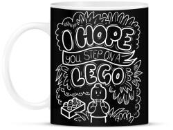 printfashion I hope you step on a lego - Bögre - Fekete (16469066)
