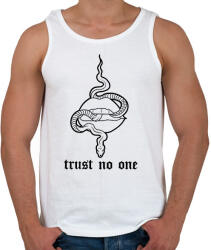 printfashion Trust no one - Férfi atléta - Fehér (16758270)