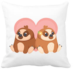 printfashion Cute Love - Párnahuzat, Díszpárnahuzat - Fehér (2190445)