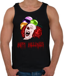 printfashion happy halloween pennywise - Férfi atléta - Fekete (1864633)