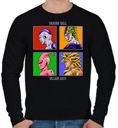 printfashion Dragon Ball ellenségek - Férfi pulóver - Fekete (7010592)