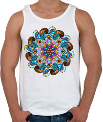 printfashion Mandala - Férfi atléta - Fehér (7153994)