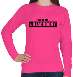 printfashion #BEACHBODY - Női pulóver - Fukszia (287902)