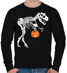printfashion Halloween-i T-rex - Férfi pulóver - Fekete (16679728)