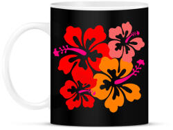 printfashion Hibiscus - Bögre - Fekete (1279395)