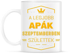 printfashion A legjobb apák szeptember - Bögre - Fehér (2802300)