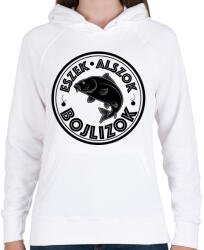 printfashion EszekAlszokBojlizok-02 - Női kapucnis pulóver - Fehér (5252793)