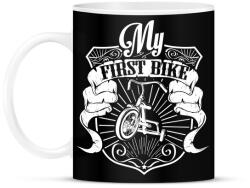 printfashion Az első biciklim - Bögre - Fekete (792407)