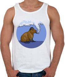 printfashion Capybara - gentleman - Férfi atléta - Fehér (13399861)