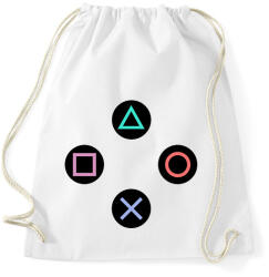 printfashion Kontroller gombok - Sportzsák, Tornazsák - Fehér (2917552)