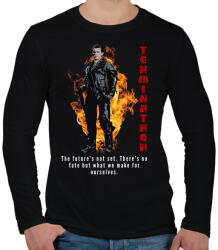 printfashion terminator - Férfi hosszú ujjú póló - Fekete (2014002)