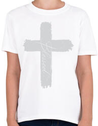 printfashion BlessedGrey - Gyerek póló - Fehér (5228533)