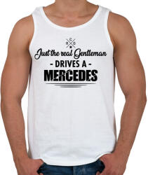 printfashion Just the real Gentleman - Mercedes - Férfi atléta - Fehér (4452225)