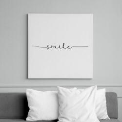 printfashion smile - Vászonkép - Fehér (6621513)