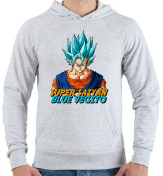 printfashion Super Saiyan Blue Vegito - Férfi kapucnis pulóver - Sport szürke (388576)