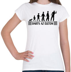 printfashion Darts az életem - Női póló - Fehér (11740207)