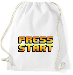 printfashion Press Start - Sportzsák, Tornazsák - Fehér (1760874)