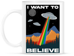 printfashion I want to believe - Bögre - Fehér (6982713)
