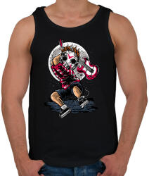 printfashion Törd meg a csendet! - Férfi atléta - Fekete (807692)