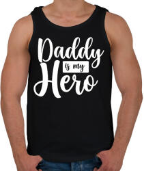 printfashion Apukám az én hősöm - Férfi atléta - Fekete (2889886)