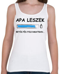 printfashion Apa leszek betöltése folyamatban - Női atléta - Fehér (7621660)