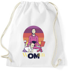 printfashion wOMan az igazi guru anya - Sportzsák, Tornazsák - Fehér (4759280)