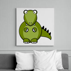 printfashion Dinoszaurusz - Vászonkép - Fehér (10482197)