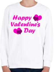 printfashion Happy Valentines Day - Gyerek pulóver - Fehér (11681163)