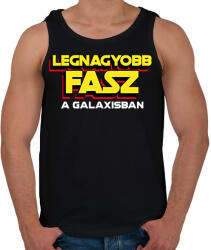 printfashion LEGNAGYOBB FASZ A GALAXISBAN - Férfi atléta - Fekete (11575413)