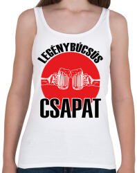 printfashion Legénybúcsús csapat - Női atléta - Fehér (6208215)