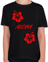 printfashion Aloha - Gyerek póló - Fekete (2609760)