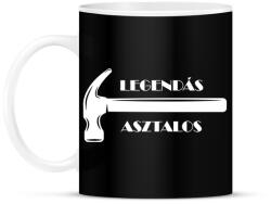 printfashion Legendás asztalos -fehér - Bögre - Fekete (6562798)