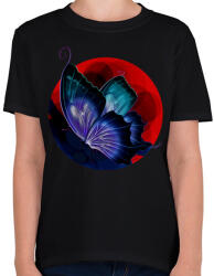 printfashion butterfly - Gyerek póló - Fekete (15856272)