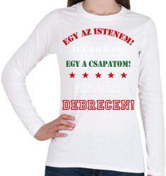 printfashion Debrecen - Női hosszú ujjú póló - Fehér (2840959)