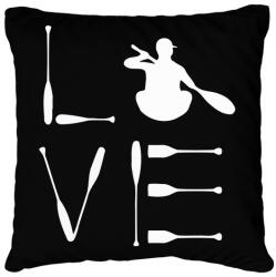 printfashion Kajak love - Párnahuzat, Díszpárnahuzat - Fekete (15919479)