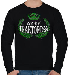 printfashion Az év traktorosa - Férfi pulóver - Fekete (2651838)