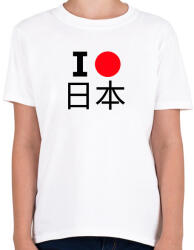 printfashion I love Japan 2 - Gyerek póló - Fehér (10547209)