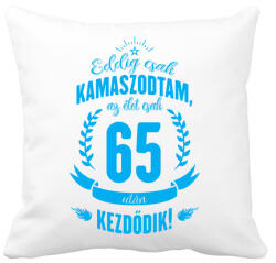 printfashion kamasz-65-cyan - Párnahuzat, Díszpárnahuzat - Fehér (616143)