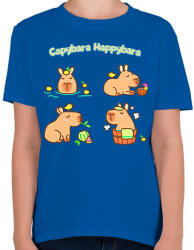 printfashion Capybara Happybara - Gyerek póló - Királykék (13600829)