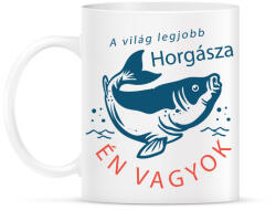 printfashion A világ legjobb horgásza ÉN vagyok - Bögre - Fehér (6282778)