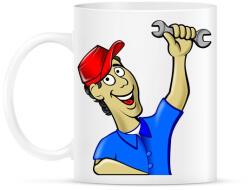 printfashion jonata_Mechanic (1) - Bögre - Fehér (5352804)