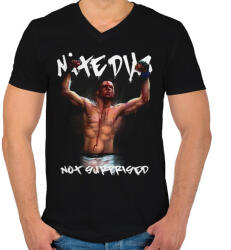 printfashion Nate Diaz - Férfi V-nyakú póló - Fekete (5079209)