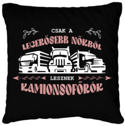 printfashion Csak a legerősebb nőkből - Párnahuzat, Díszpárnahuzat - Fekete (13021227)