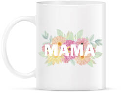 printfashion Mama virágokkal - Bögre - Fehér (4824135)