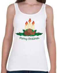 printfashion Merry Christmas - Női atléta - Fehér (14524240)