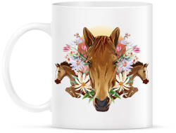 printfashion Lovak - Bögre - Fehér (9438789)