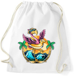printfashion Flamingo - Sportzsák, Tornazsák - Fehér (16159747)