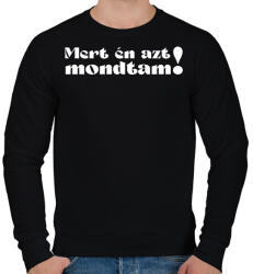 printfashion Miért? - női - Férfi pulóver - Fekete (15599755)