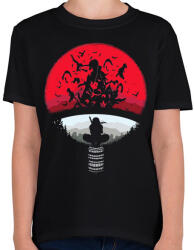 printfashion Uchiha Clan - Gyerek póló - Fekete (5368890)