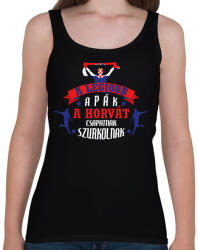 printfashion Horvát csapat - Női atléta - Fekete (10859541)